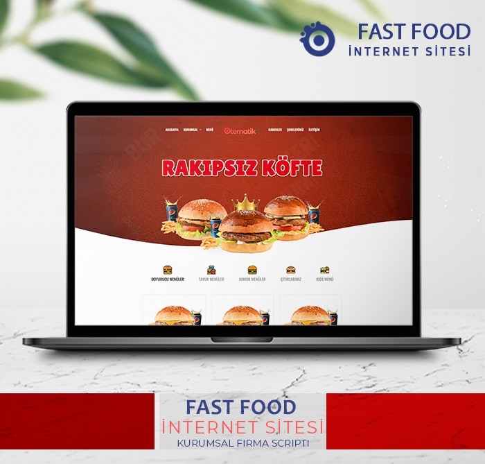 Fast Food Hazır Web Sitesi